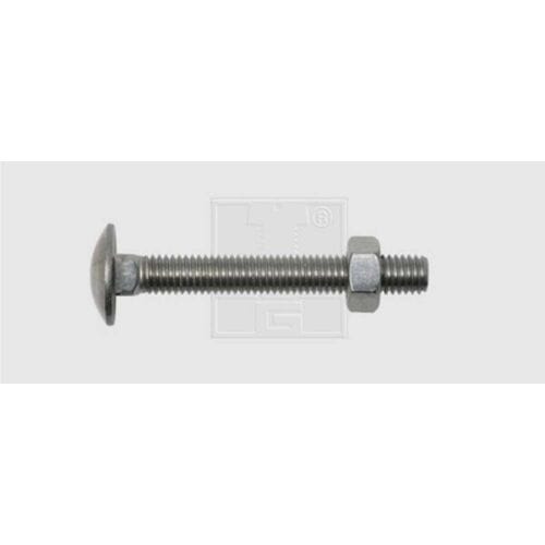SWG 22654067 Platbolkopschroef 5 mm 40 mm Buitenzeskant DIN 603 RVS A2 50 stuk(s)