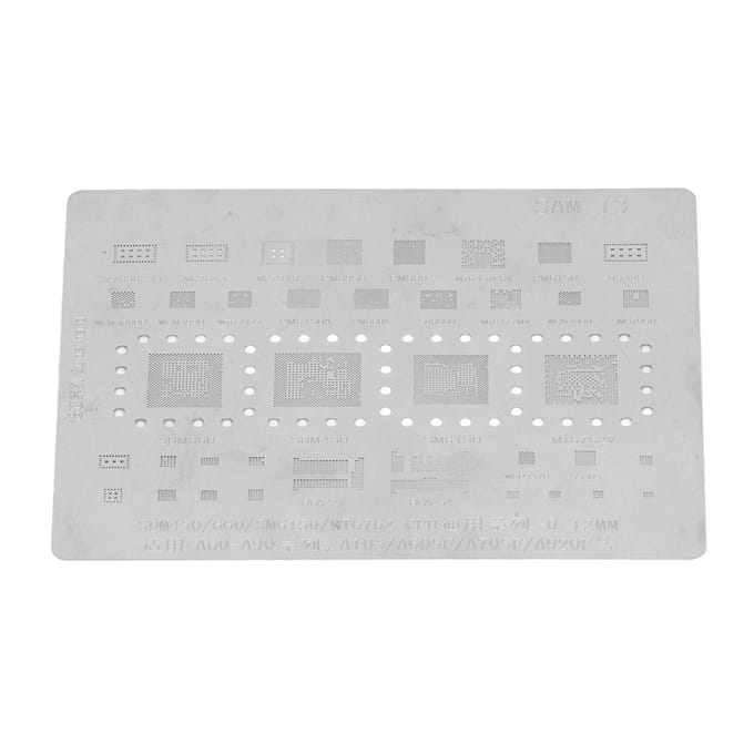 Pochoir BGA pour CPU de téléphone, Reballing, Modèle de retouche, Écran pour Samsung A60 ?A90 gray