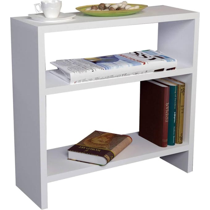 Asir - Bijzettafel - Wit - 51 x 17,5 x 49 cm