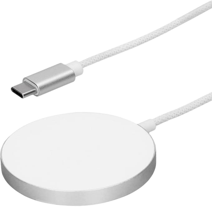 Mobiparts Wireless Charge Pad Aluminum 25W - Wit
