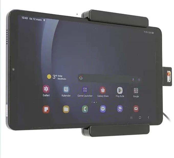 Active houder/lader Samsung Tab A9/A11 (8.7") Keuze oplader