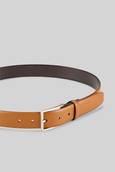 strellson riem Leather Belt 3,5 W100 Cognac bruine