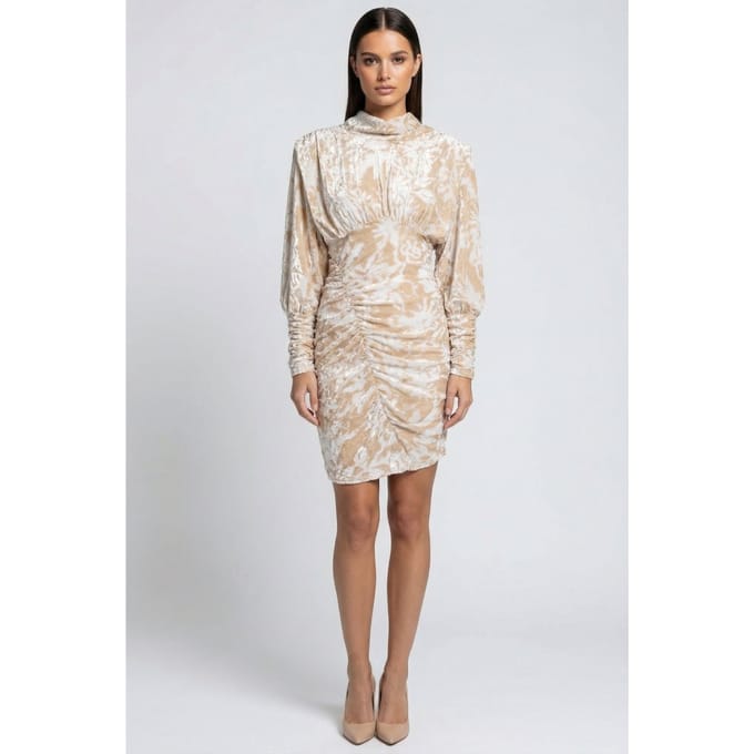 IRO Paris Narivo Dress Ecru Größe: 34 | Minikleider Outlet | Damen | Braun