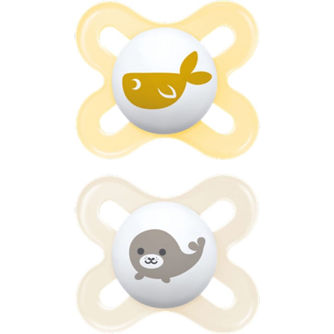 MAM Start Cute Fish Design 0–2M Unisex Fopspeen – 2 stuks