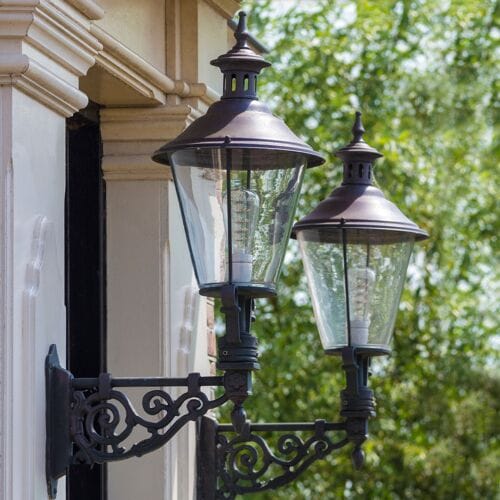 KS Verlichting Buitenlamp Scheveningen L Brons