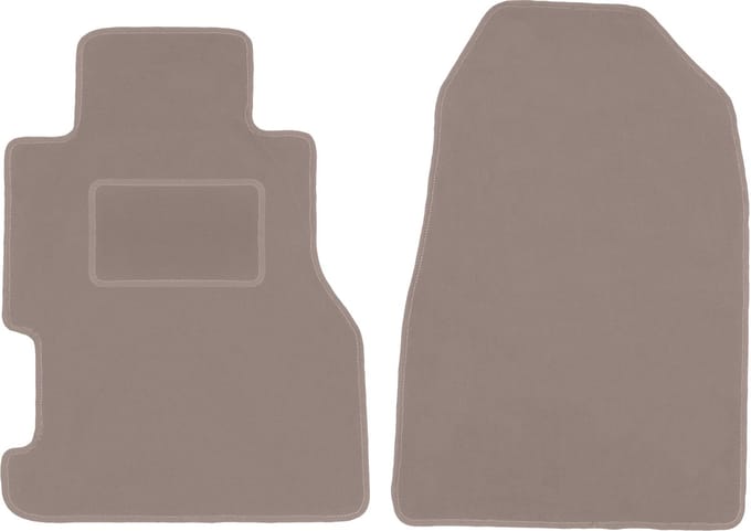 Beige voormatten voor: Honda Civic VII 3-deurs hatchback, coupé (2001-2005)