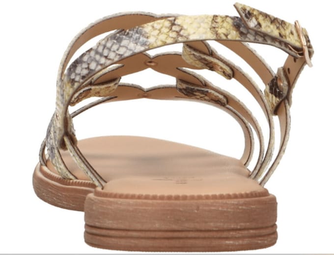 Mode-mania Dames Sandaal | Beige | Maat: 36