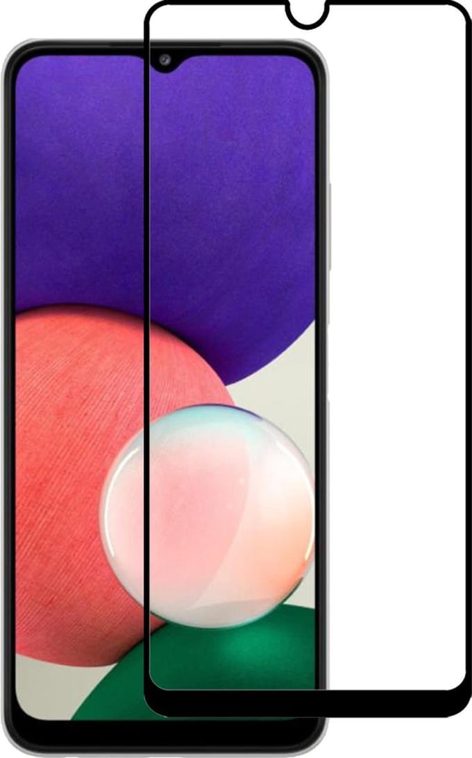 Screenprotector - Geschikt voor Samsung Galaxy A22 5G - Full Cover - Beschermglas - Gehard Glas - Tempered Glass - Screen Protector