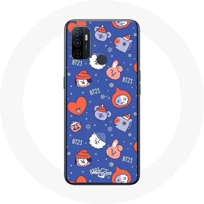 Coque pour Oppo A53 BTS Bangtan Sonyeondan BT21 Noël 2023
