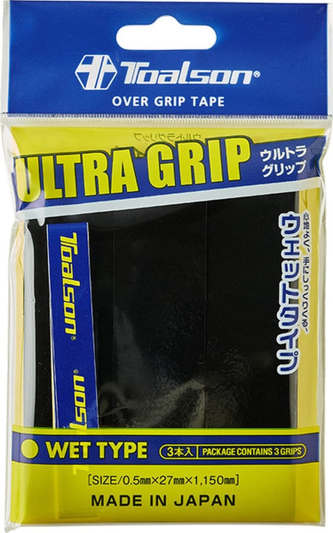 Toalson overgrip ultra zwart 3 stuks