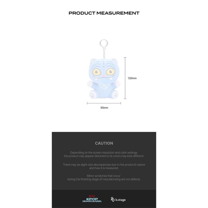 KPop Demonenjagers - Derpy Pluche Sleutelhanger Normal gray