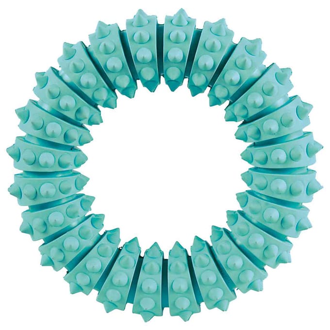 Trixie Denta Fun Ring Kauwspeeltje van Natuurlijk Rubber met Muntsmaak 12cm