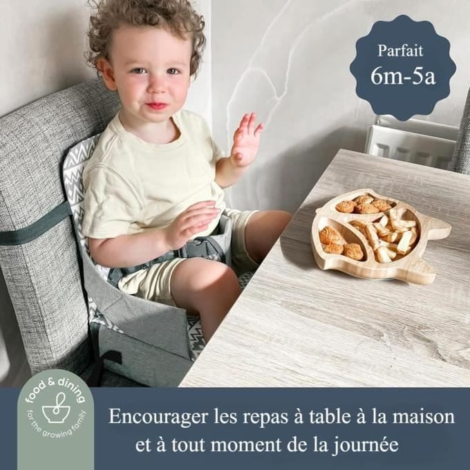Draagbaar zitverhoger - DREAMBABY - Grab 'N Go - Bladeren - Blauw