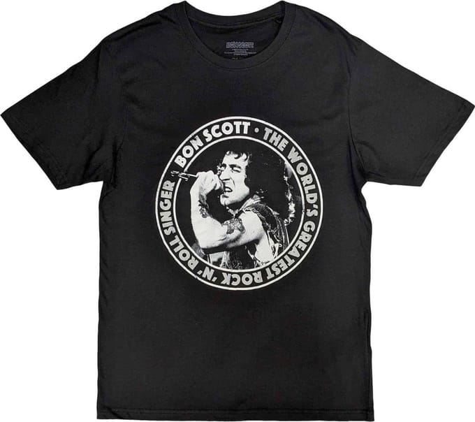 Bon Scott - TWGRRS Circle Heren T-shirt - L - Zwart