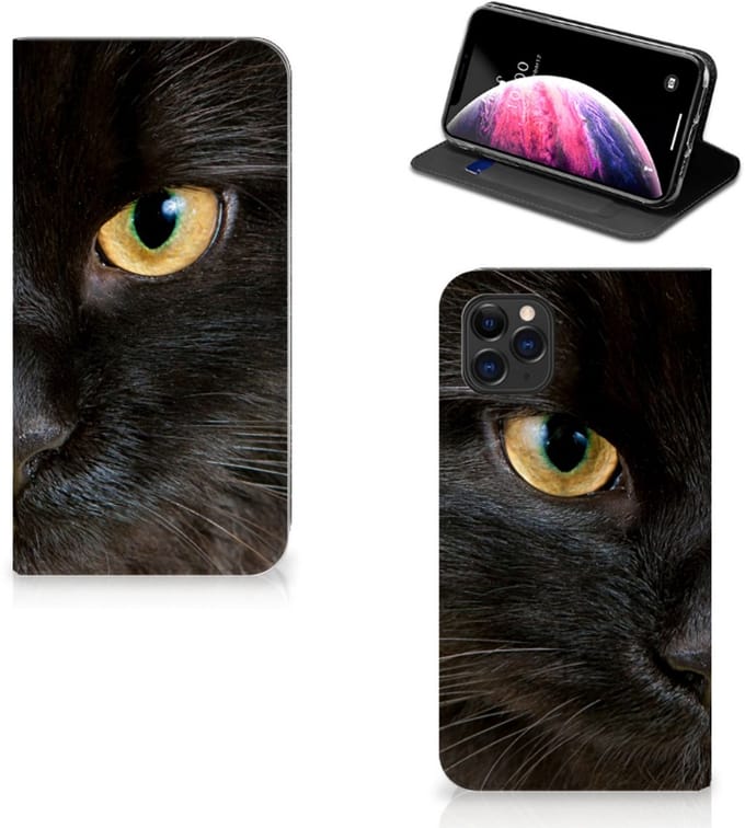 Apple iPhone 11 Pro Max Hoesje maken Zwarte Kat