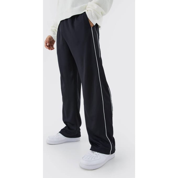 Tricot Wide Leg Jogger | Black | Size Medium