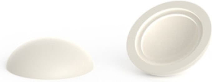 10 stuks - Afdekkapjes voor schroeven - Mat - 14,5mm - Crèmewit - RAL 9001