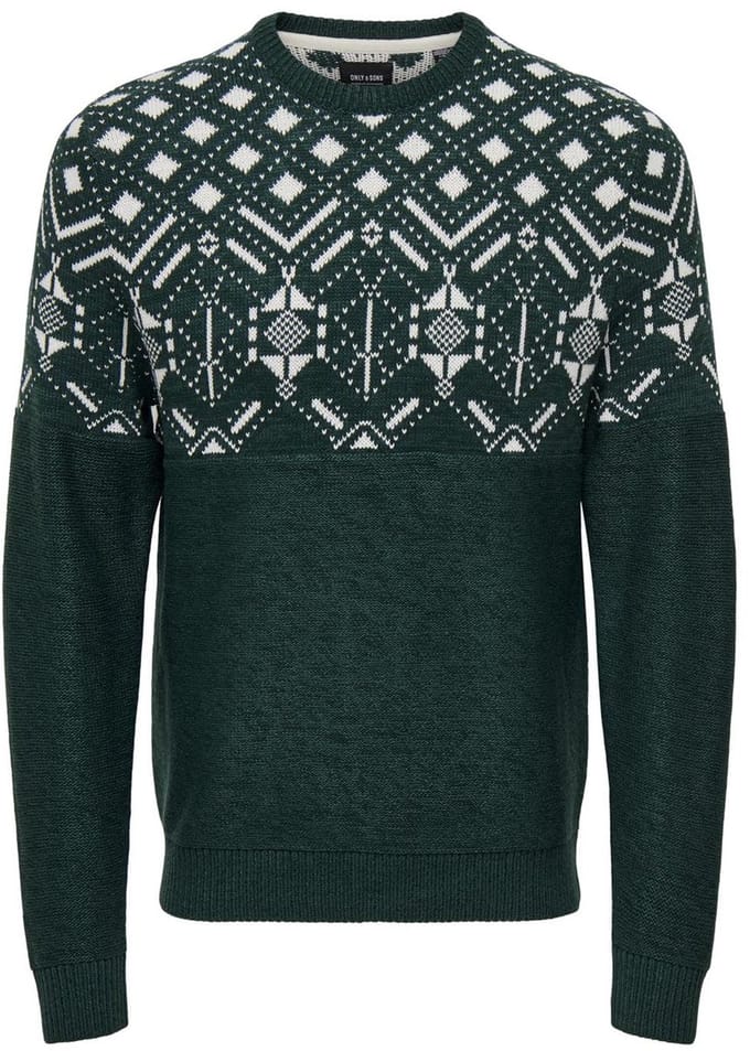 ONLY&SONS - ONSEZ REG 7 JAQ CREW KNIT - Heren - Gebreide truien