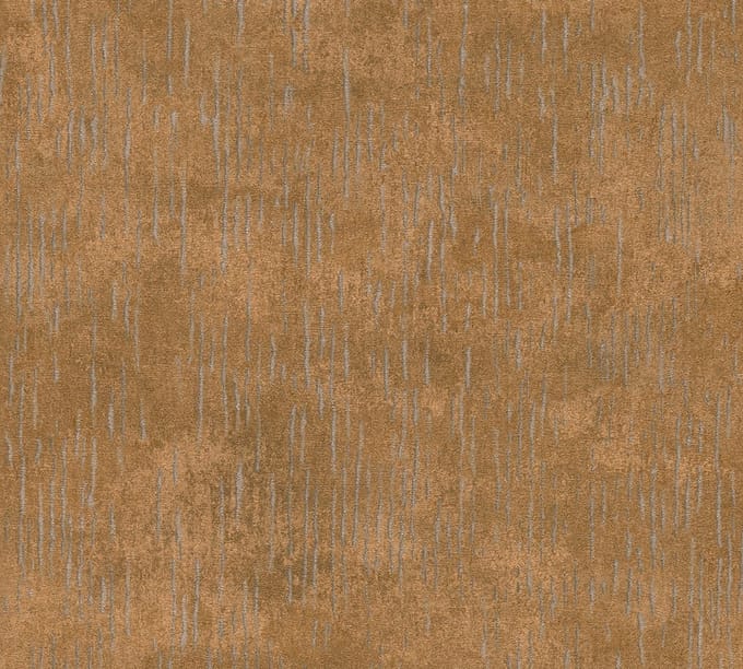 STRUCTUUR BEHANG | Metallic Onderbroken Streep - oranjebruin - A.S. Création Titanium 3