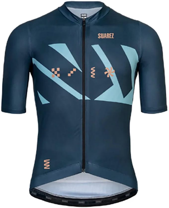 Suarez Ease 2.4 Korte Mouw Wielertrui Blauw S Man