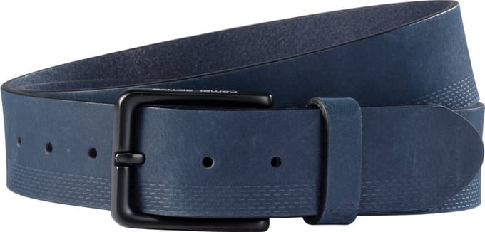 camel active Riem van nubuckleer - Maat menswear-S - Donkerblauw