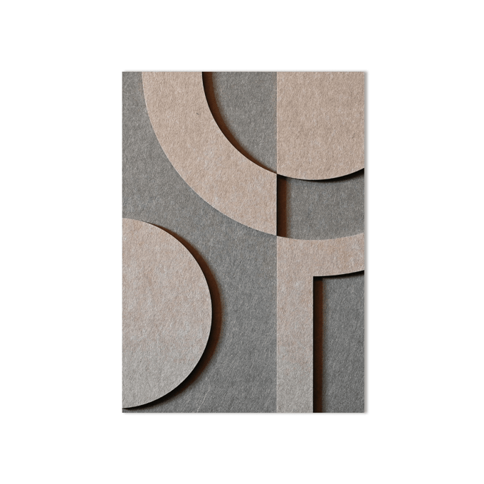 Arch vilt wanddecoratie - Kleur binnen / 43 x 30 cm