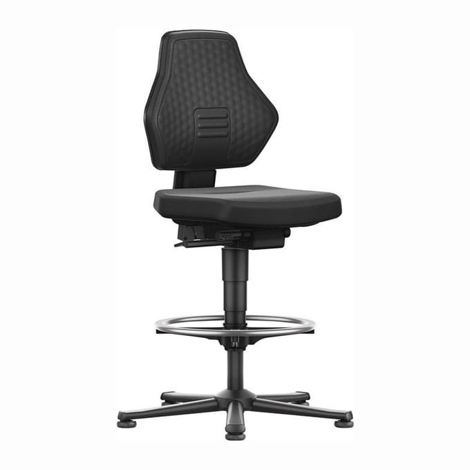 interstuhl Air Flow bureaudraaistoel met vloerglijders + voetenri...