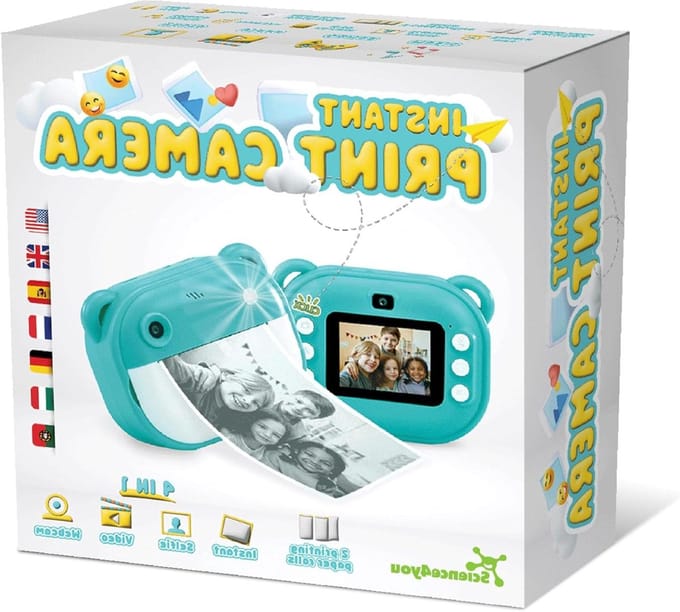 Kindercamera Direct Print - Directe Foto Camera - Herinneringen Vastleggen - Met Inktafdrukpapier - 164 Gram - Wit