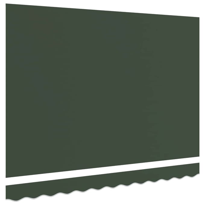 vidaXL - Vervangingsdoek - zonnescherm - voor - 4x3 - m - Donkergroen - Polyester