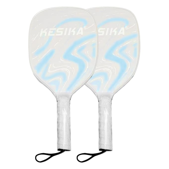 Pickleball Rackets Set Pickleball Paddle Set van 2 Rackets en 4 Pickleballs Ballen Pickle-Ball blauw