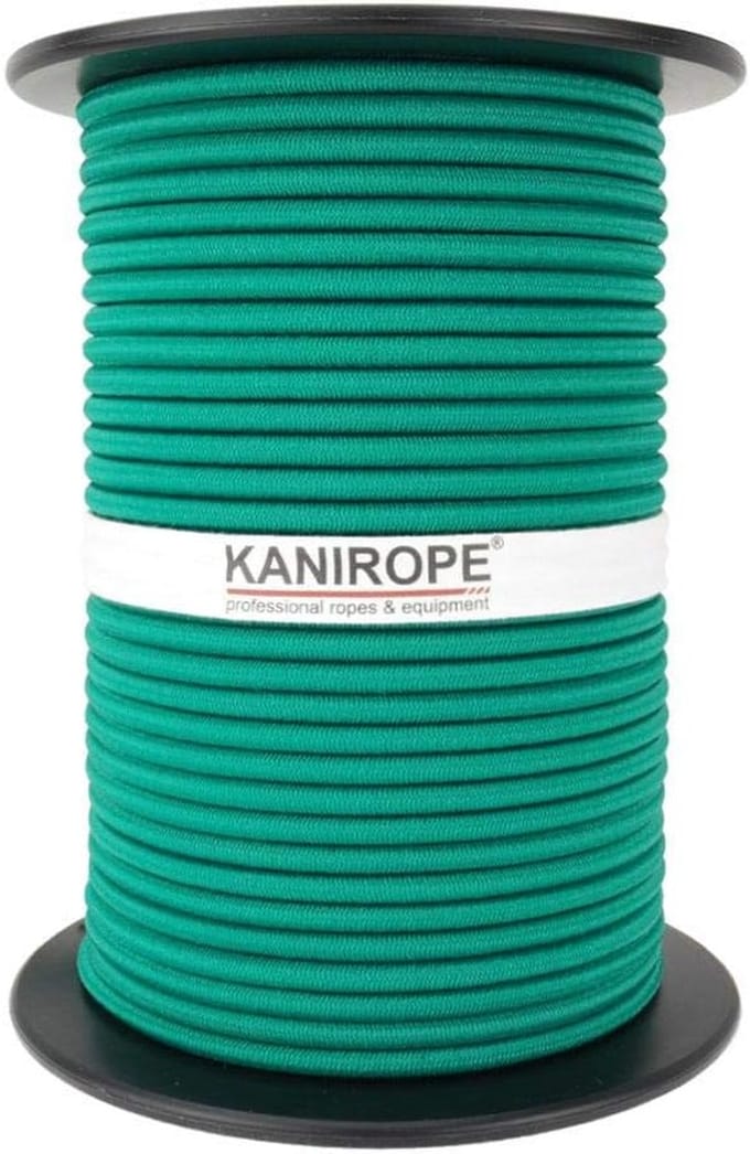 Rubberen Touw - Span Touw - Dekzeil Bevestigen - Slijtvast Polyethyleen - 100 Meter - Groen