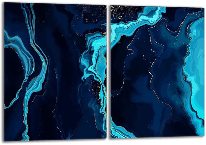 TMK ArtDeko - Glasbeschermplaat - 40x52 cm - Marmer