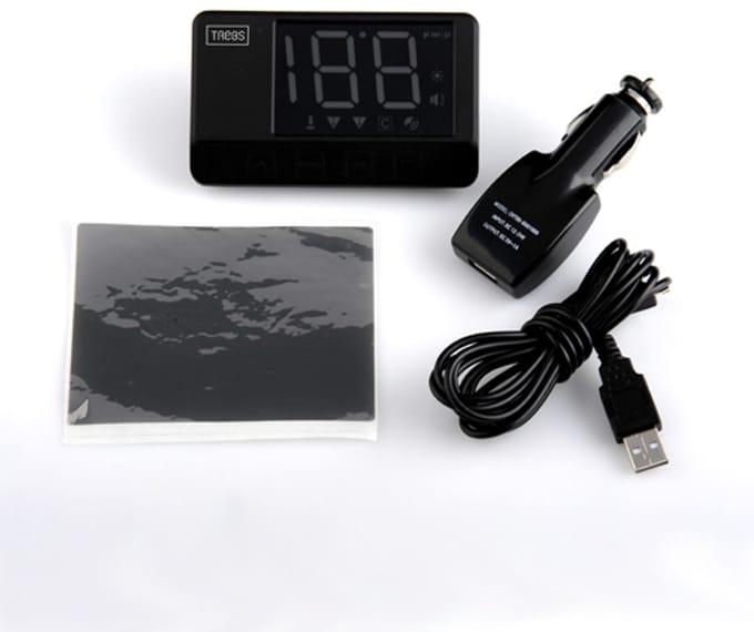 Trebs 99742 - Head up Display - Snelheidsmeter projectie op voorruit - 12V