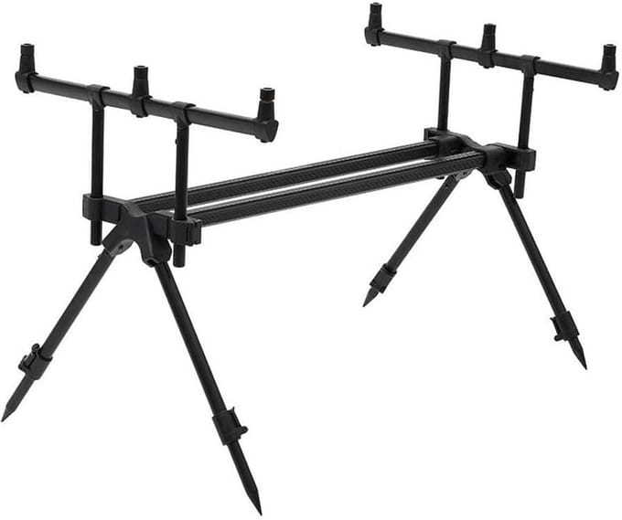 Hengelsteun Pod - Vissteun - Stabiliteit Vissen - Dubbel Frame Ontwerp - Verstelbaar 66-120cm - Aluminium
