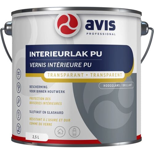 Avis Polyurethane Hoogglans Blanke Lak - 2500 ml