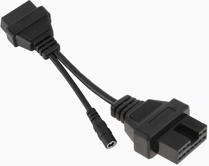 OBD1 12-pins naar OBD2 16-pins Diagnosekabel Adapter voor Mitsubishi Auto's