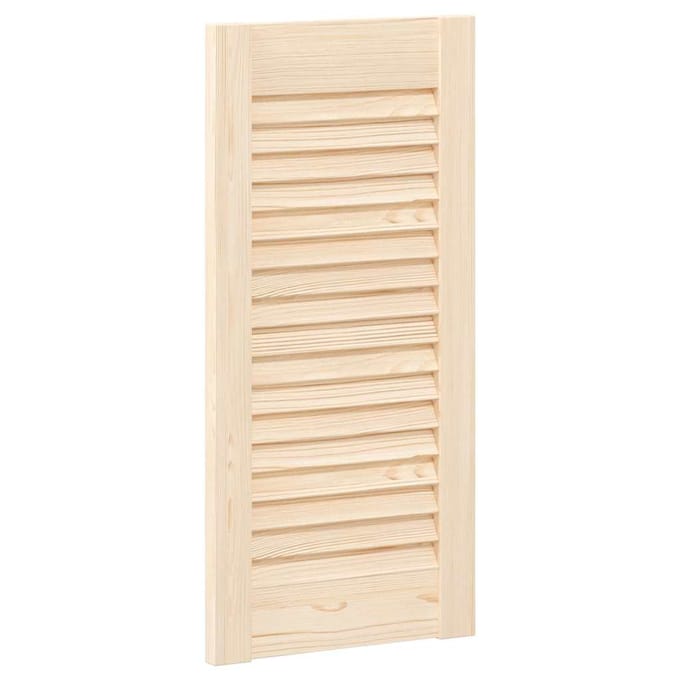 vidaXL - Kastdeur - met - lamellen - 61,5x29,5 - cm - massief - grenenhout