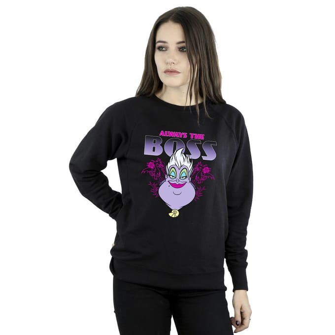Disney Dames/Dames De Kleine Zeemeermin Ursula Mama Is De Baas Sweatshirt (Zwart)