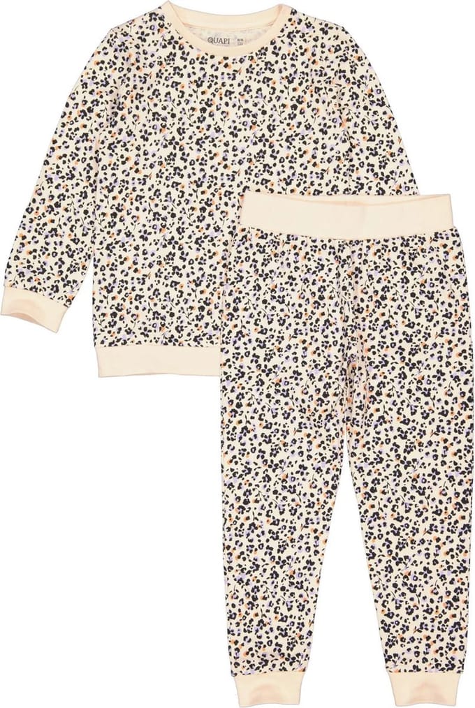 Quapi Kidswear Pyjama Beige Flower maat 68