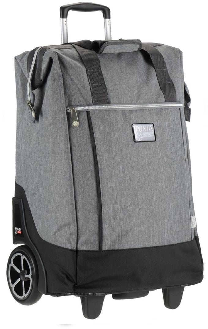 Fabrizio - Punta Big Wheel - shoppingtrolley - boodschappenkar - denim grijs