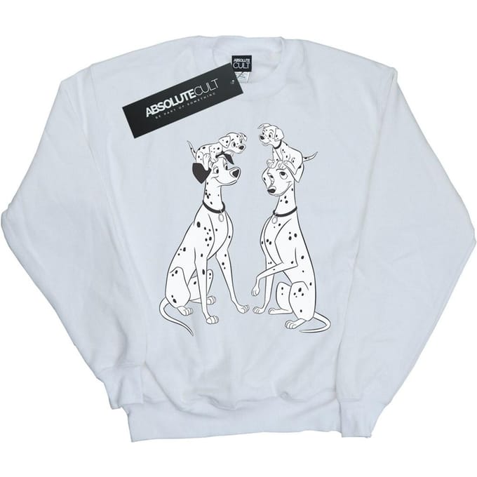 Disney Dames/Dames 101 Dalmatiërs Familie Sweatshirt (Wit)