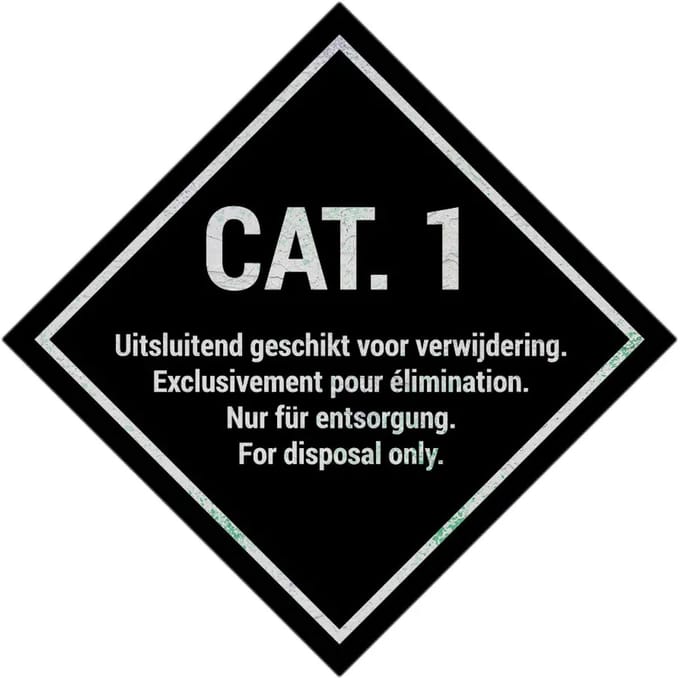 Categorie 1 bord | Sign Again materiaal | 25 x 25 cm