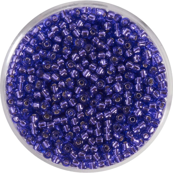 9660-874 Jap. Miyukirocailles - 2,2mm - silverlined dark lilac - 12 gram