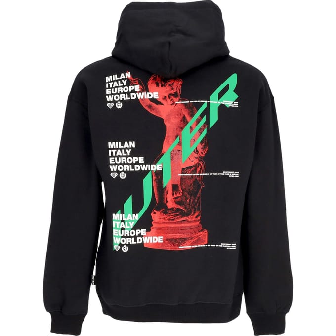 Cupido-hoodie heren zwart