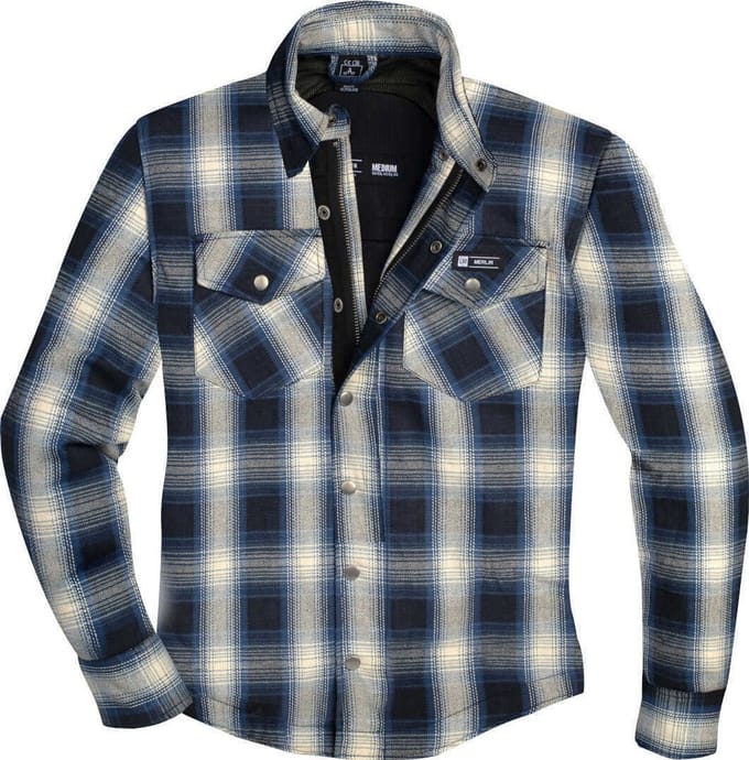 Merlin Axe Blauw Wit Motorshirt - Shirts