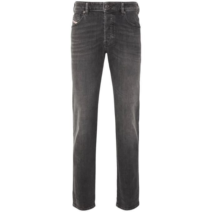 Diesel D-Yennox taps toelopende donkergrijze jeans