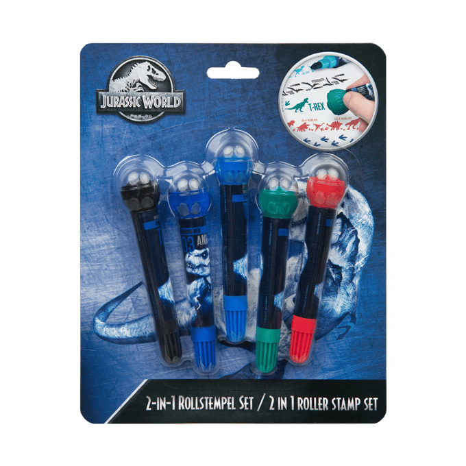 Jurassic World 2in1 Felt Pen and Stamp.