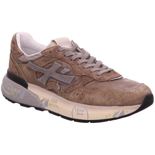 Premiata Mick Sneakers - Textiel - Heren - Bruin - Maat 42
