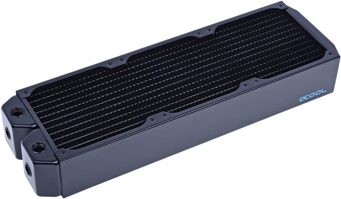 Waterkoeler Radiator - Warmtewisselaar PC - Computer Koeling - Volledig Koper Constructie - 420 mm - Zwart