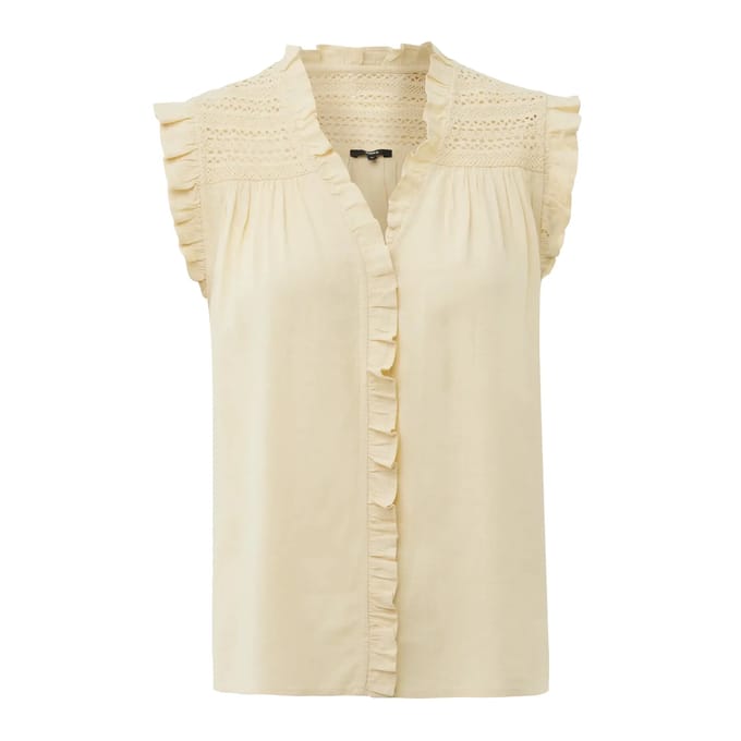Vrouwenblouse Mexx Linen Mix Slub